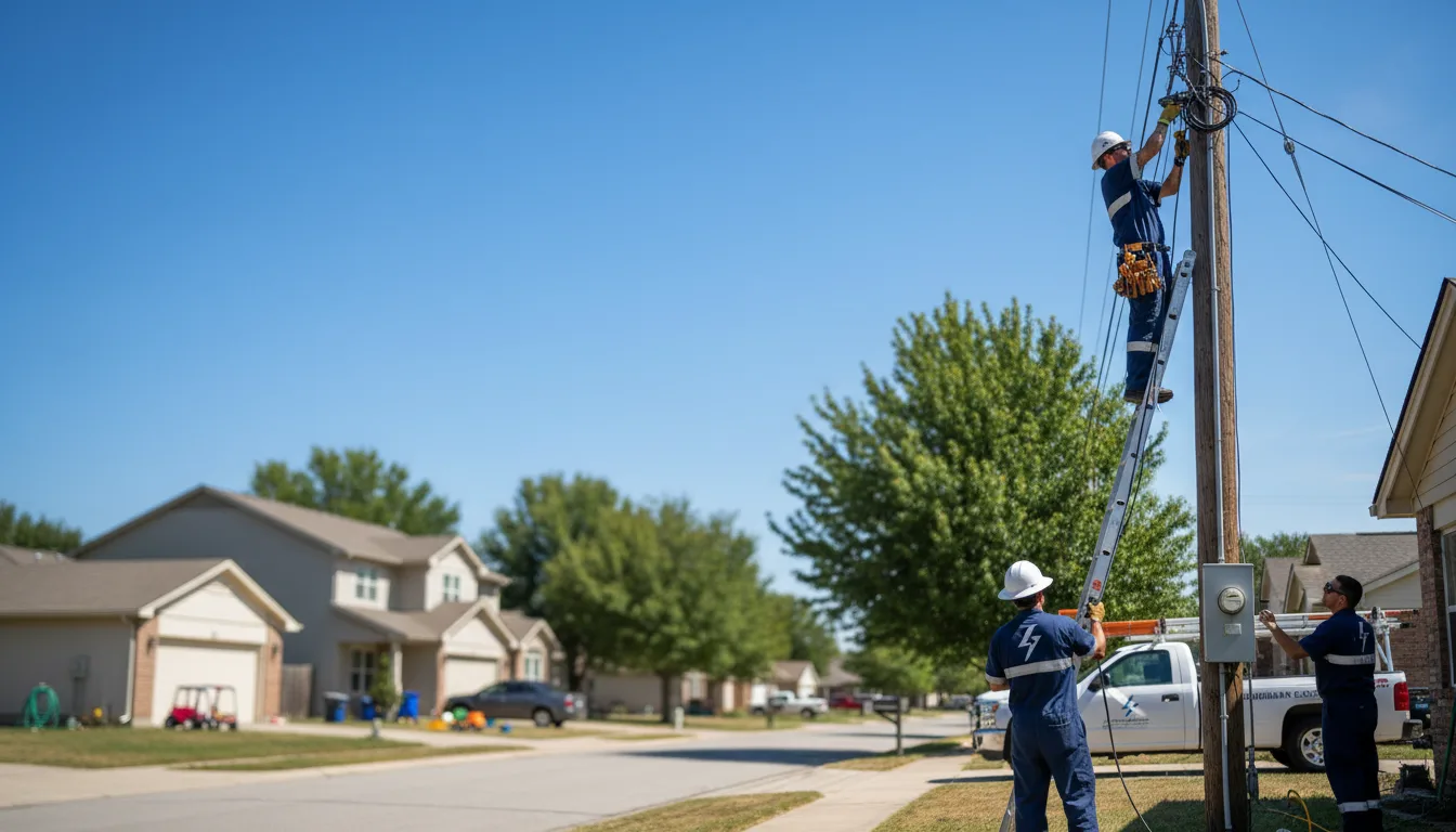 Residential electrician providing installation services in Rydal, GA